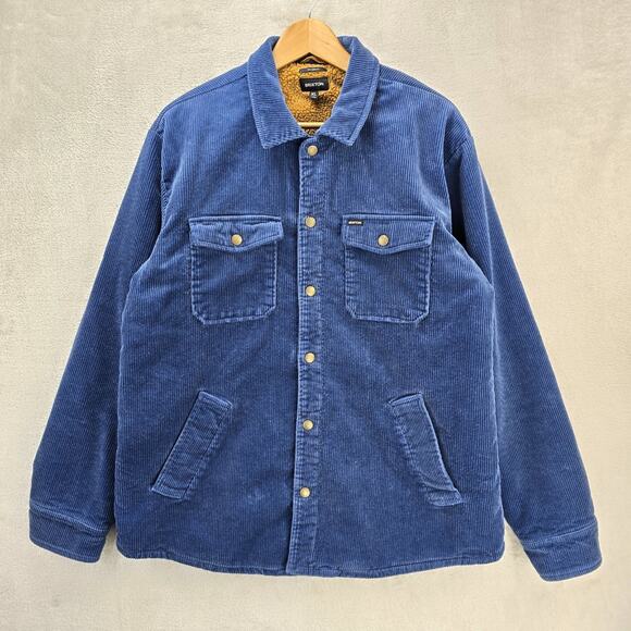 Brixton Other - Brixton Durham Sherpa‎ Lined Jacket Mens Joe Blue Corduroy Relaxed Fit